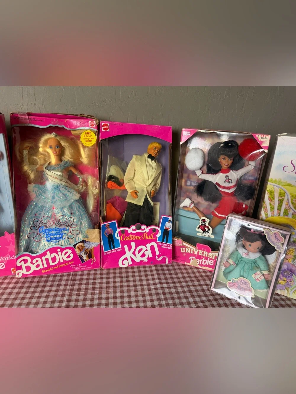 Lot of 8 Vintage Barbies Disney, Brandy, Ken
